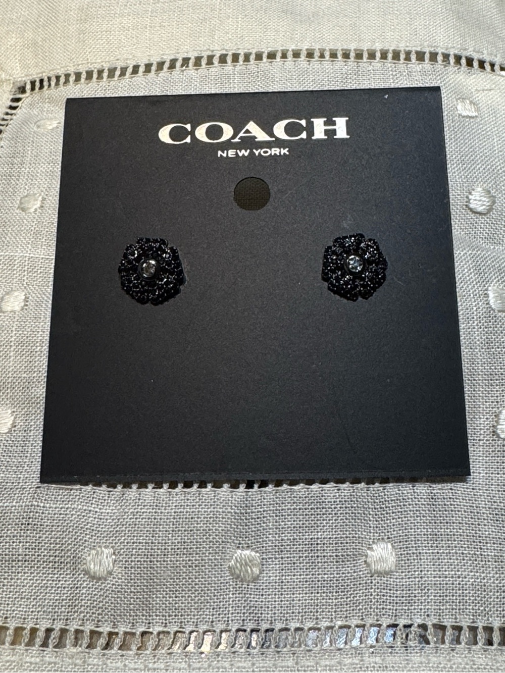 Coach Sparkling Daisy Stud Earrings